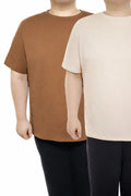 Büyük Beden Erkek Tişört %100 Pamuk – Rahat Kalıp, Yumuşak Doku (2xL–6XL) 2'li Paket