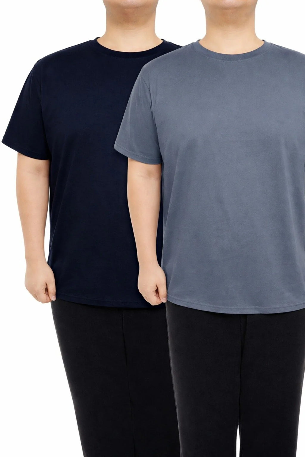 Büyük Beden Erkek Tişört %100 Pamuk – Rahat Kalıp, Yumuşak Doku (2xL–7XL) 2'li Paket