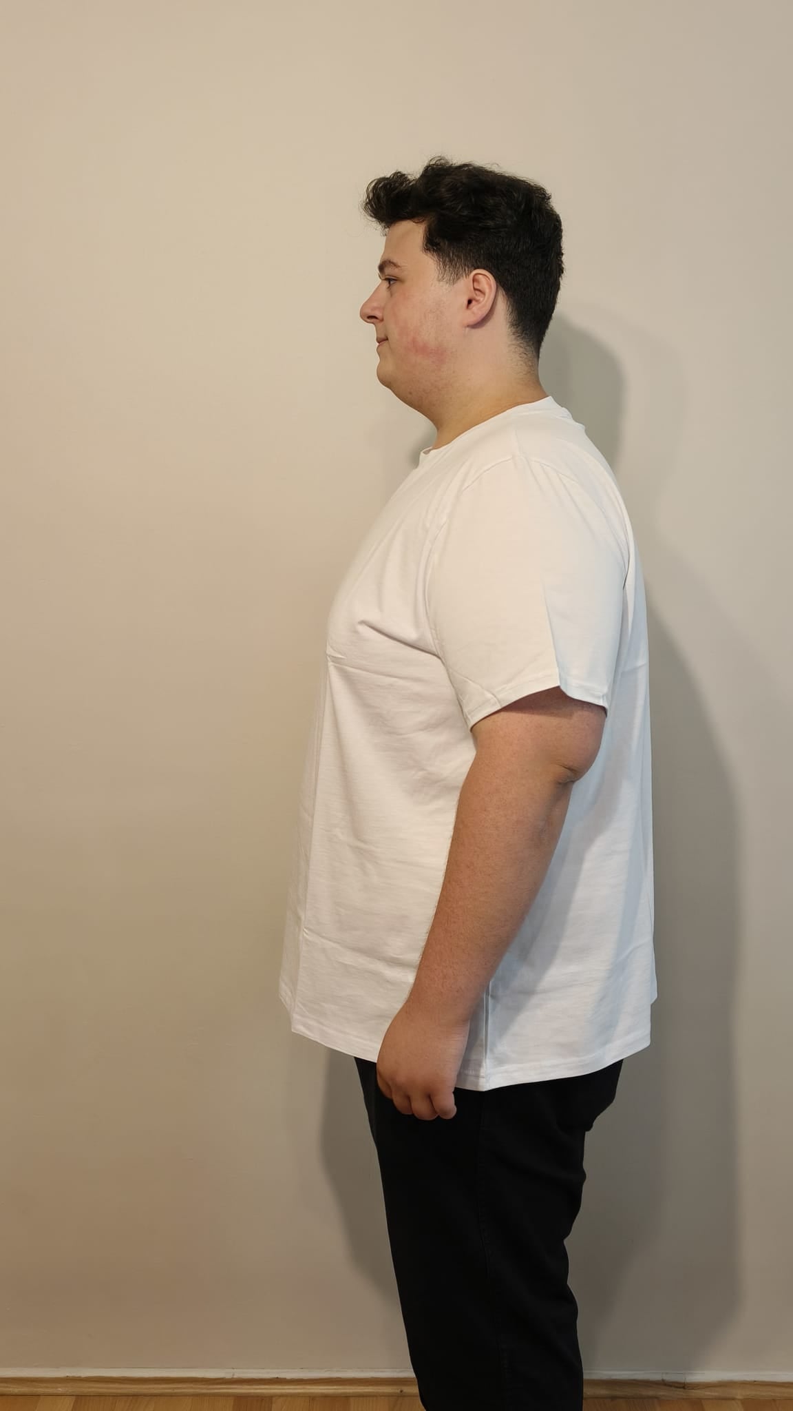 Büyük Beden T-Shirt %100 Pamuk Yumuşak Dokulu Beyaz Bisiklet Yaka (4XL-7XL)
