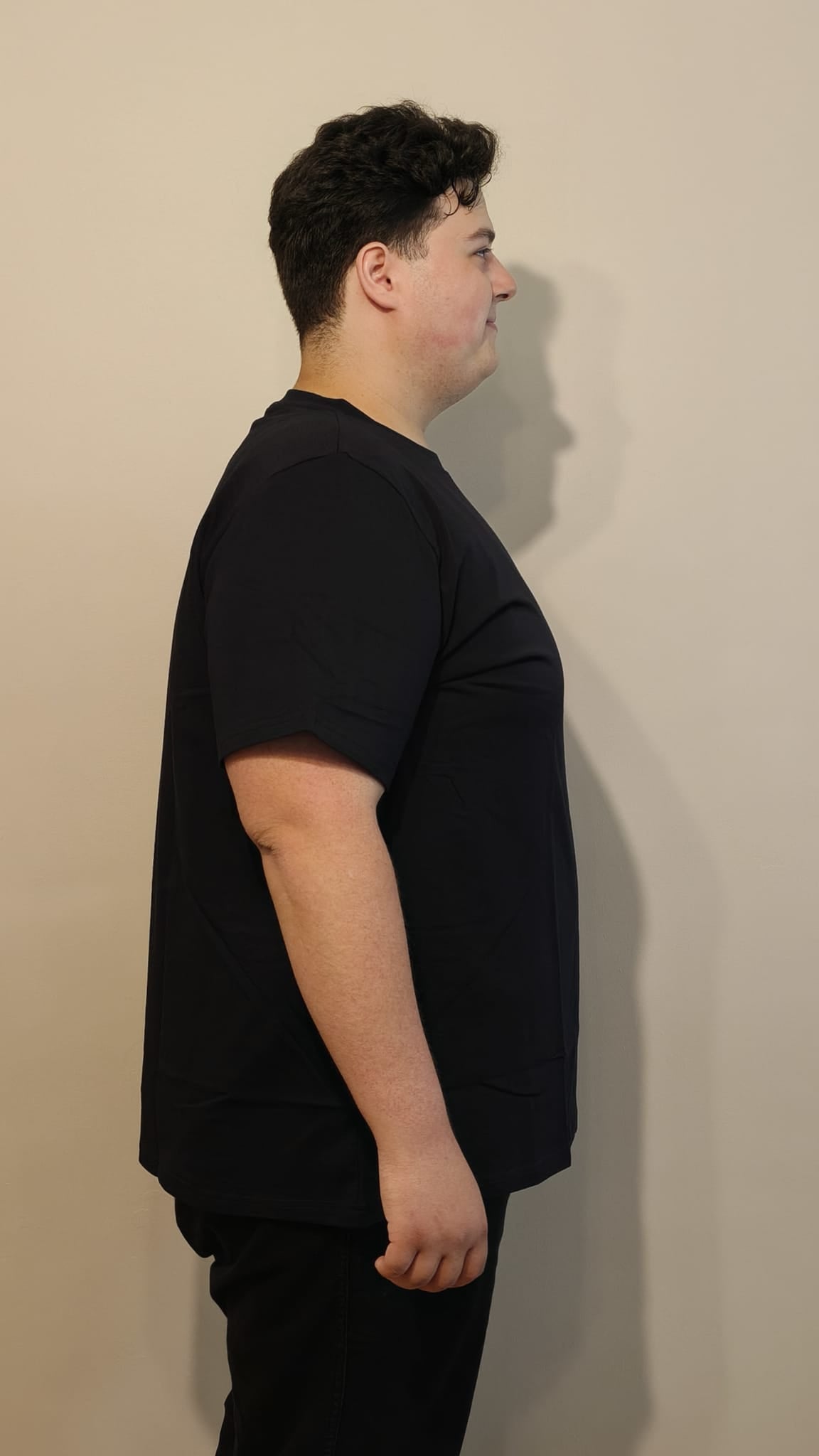 Büyük Beden T-Shirt %100 Pamuk Yumuşak Dokulu Koyu Lacivert Bisiklet Yaka (4XL-7XL)