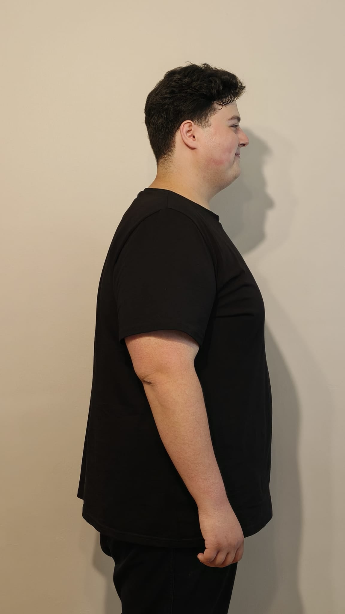 Büyük Beden Erkek Tişört %100 Pamuk – Rahat Kalıp, Yumuşak Doku (2xL–6XL) Siyah Bisiklet yaka
