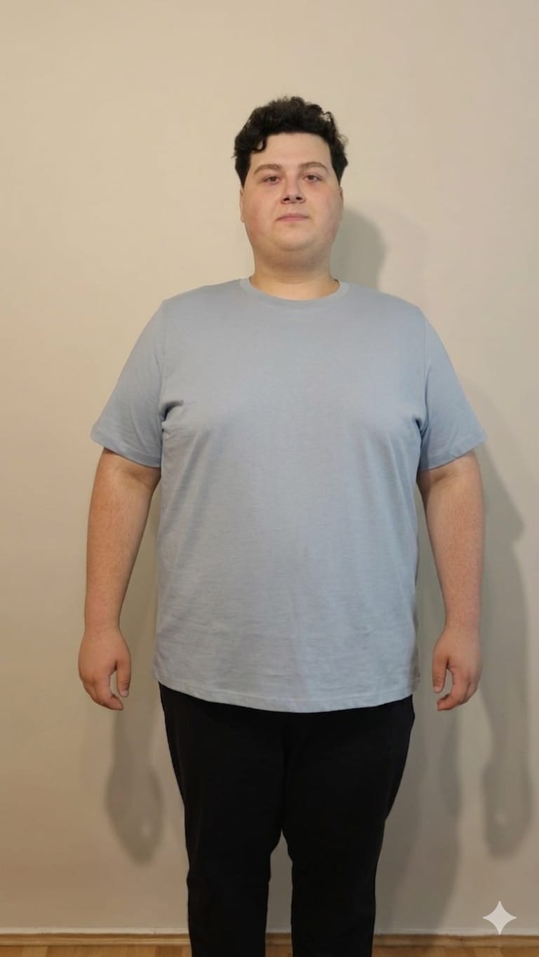 Büyük Beden T-Shirt %100 Pamuk Yumuşak Dokulu Bebe Mavisi Bisiklet Yaka (4XL-7XL)