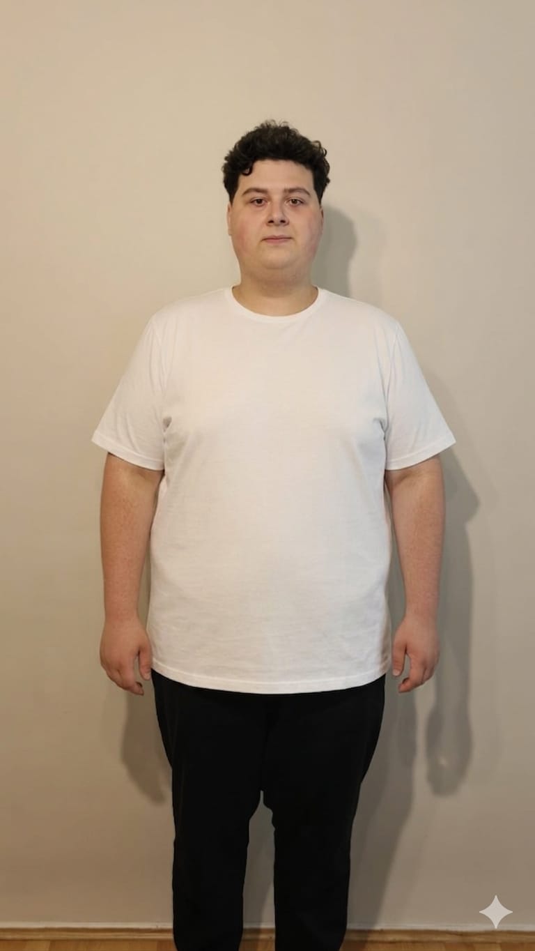 Büyük Beden T-Shirt %100 Pamuk Yumuşak Dokulu Beyaz Bisiklet Yaka (4XL-7XL)