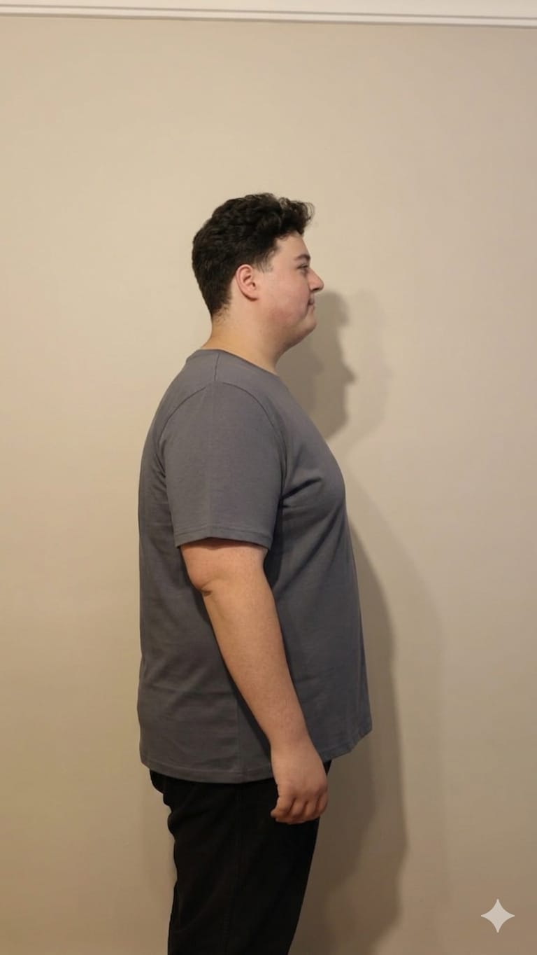 Büyük Beden Erkek Tişört %100 Pamuk – Rahat Kalıp, Yumuşak Doku (2xL–7XL) Füme Bisiklet yaka